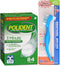 Dentu-Care & Polident 84 Tablets bundle with Dentu-Care Denture Brush for Maintaining Good Oral Care for Full Partial Dentures...