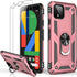 LUMARKE for Google Pixel 4 Case with Screen Protector,Pass 16ft. Drop Tested Military Grade Protective Phone Cover with Magnetic Ring Kickstand Co...
