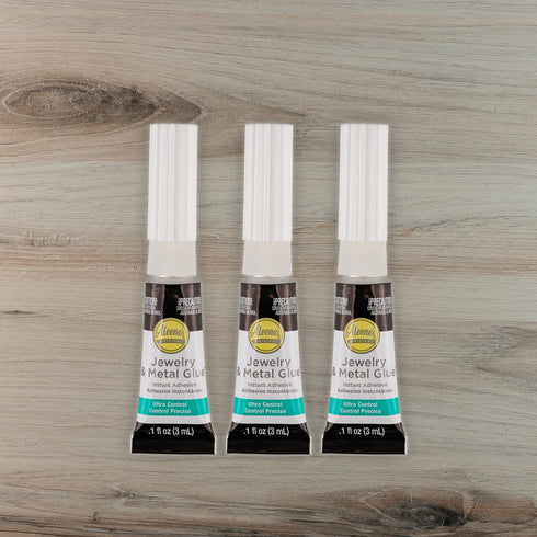 Jewelry & Metal Glue – No Drip Instant Adhesive – Waterproof for Repairing Necklaces, Bracelets, Earrings – 3 Pack...