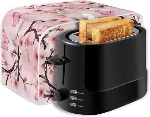 Mumeson Pink Butterfly Toaster Protection Cover Kitchen Accessories Decor Bread Maker Oven Protector Covers 2 Slice Toaster Cover,Small Appliance ...
