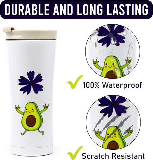 Stickers for Hydroflasks, VSCO Girls Stuff, Waterproof Cute Trendy Stickers for Water Bottle, Laptop, Phone Case, Skateboard, Travel, Durable Viny...