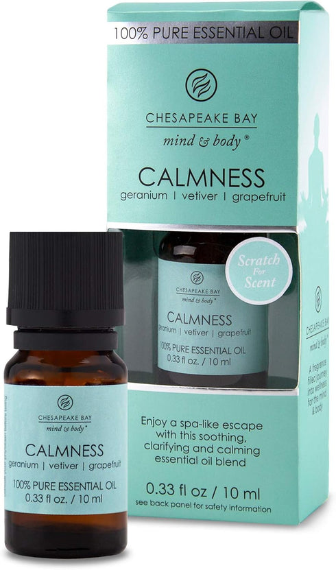 Chesapeake Bay Candle - PT36198 100% Pure Essential Diffuser Oil, 10-Milliliter, Calmness (Geranium Vetiver Grapefruit)...