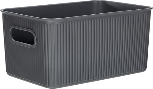 Baobab Multi-purpose Storage Basket Medium with Capacity for 5 Litres, Grey Anthracite, 18.1 x 27.2 x 13...