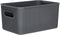 Baobab Multi-purpose Storage Basket Medium with Capacity for 5 Litres, Grey Anthracite, 18.1 x 27.2 x 13...