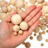 Blulu 88 Pieces Round Wooden Balls for Craft-Unfinished Round Natural Balls for DIY Craft Projects Jewelry Making, 5 Sizes...
