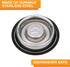 Neater Pet Brands Stainless Steel Slow Feed Bowl - Non-Tip & Non-Skid - Stops Dog Food Gulping, Bloat, Indigestion, and Rapid Eating (3/4 Cup)...