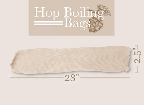 Hops and Grain Muslin Steeping Bag - Cotton Mills Beer Brewing Bags 28” (10 Count) - Microbrew, Homebrew Filtering Accessories - Boiling Bags For ...
