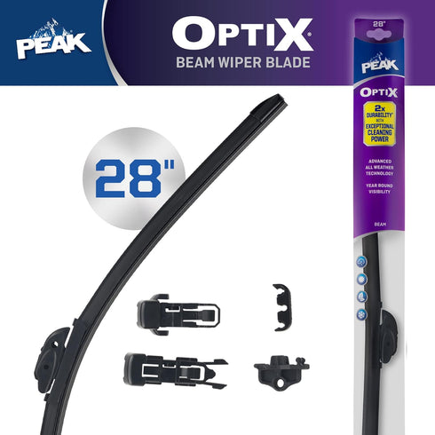 PEAK Optix Beam Wiper Blade, All-Weather Windshield Wiper Blade, Auto Replacement Part, 28", Pack of 1...