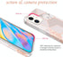 JAHOLAN Bling Glitter Sparkle Case Compatible with iPhone 12 Mini Marble Design Clear Bumper TPU Soft Rubber Silicone Cover Phone Case 5.4 inch - ...