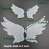 2Pairs Angel Wings Molds Left & Right Wings Epoxy Resin Casting Silicone Mold, 1Pair Large 3.5 x 1.8" & 1Pair Small 2.2 x 1.1"...