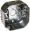 4 in. Octagon Box, Drawn, 1-1/2 in. Deep, Three 1/2 in. KO's & AC/MC/Flex Clamps,Grey...