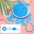 Praisebank Clay Beads, 2000pcs Blue Clay Beads,Bracelet Making, Polymer Clay Beads, Beads, Clay Beads for Bracelets Making, Beads for Jewelry Maki...