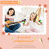 Leitee 6 Pcs DIY Mini Wooden Maracas Rattles Egg Shaker Kids Musical Party Favor Baby Shaker Sand Hammer Toy, Assorted Designs, Maracas for Kids, ...