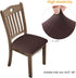 Stretch Chair Seat Covers 4 PCS, Removable Washable Dining Chair Covers Anti-Dust Dining Room Seat Cushion Slipcovers (4, Chocolate)...