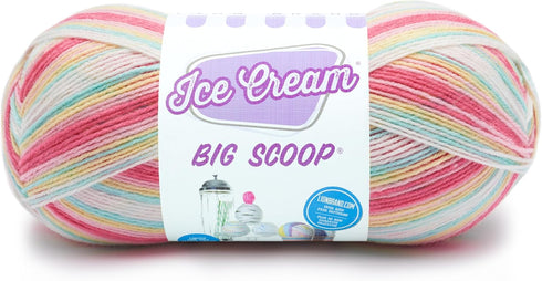 Lion Brand Yarn Ice Cream Big Scoop Yarn, Tutti Frutti...