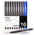 Vitoler Pens,Erasable Pens Black & Blue Gel Pens,0.7mm Fine Point Writing Pens,Black and Blue Pens for School Supplies,Retractable Gel Ink Pens fo...