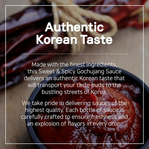 JJ International Korean Sweet and Spicy Red Chili Sauce, Gochujang Wing Sauce (260ml)...