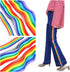 50 Yards Rainbow Ribbon Grosgrain Ribbons for Gift Wrapping Jewelry Making DIY Crafts Party Favors (15mm)...