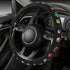 Steering Wheel Cover Embroidery Cute,Pet Paws Stitched,Hand Grip&Breathable,Universal 15 Inch,Suit for Cars,SUV,Black (SWC-Paws)...