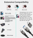 USB C Cable 6.6ft, USB A to USB C Cable USB 3.1 USB 3.2 Gen2 10Gbps Data Charger Cord for Samsung Galaxy S24 S23 S22 S21 S20 S10 S9 S8+, Note 20 1...