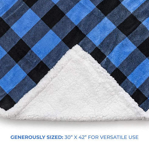 Ultra Soft Sherpa Fleece Plaid Baby Blanket | Cozy, Plush Throw Blanket for Kids | Reversible Plaid | Washable | Wide Size for Extra for Warmth & ...
