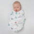 SwaddleDesigns Cotton Muslin Swaddle Blanket, Receiving Blanket for Baby Boys & Girls, Best Registry Gift, 46x46 inches, Watercolor Denim Mountain...