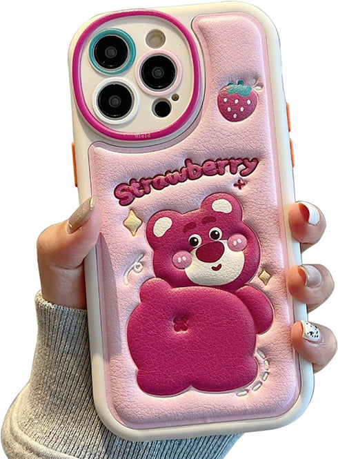 Compatible with iPhone 11Pro Max Cute Case, TPU Leather Phone Emboss Cartoon case Soft Rubber Shockproof Protective for iPhone 11 Pro Max Case Cov...