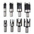 8-Pack Wood Hole Plug Cutter Set, High Carbon Steel Cutting Tools Cork Dowel Shank Drill Bit Knife, Fit for Woodworking Hole Saw Cutting 6MM 10MM ...