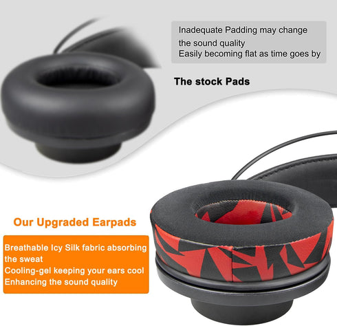 SOULWIT Earpads Replacement for AKG Pro Audio K845 K845BT K545 K540 K275 K267 K245 K182 K167 Headphones, Ear Pads Cushions with Noise Isolation Fo...