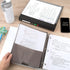 Five Star 3 Ring Binder, 1-1/2 Inch Binder with D Rings, Customizable Clear View Cover + Study App, Poly, White (261460A-ECM)...