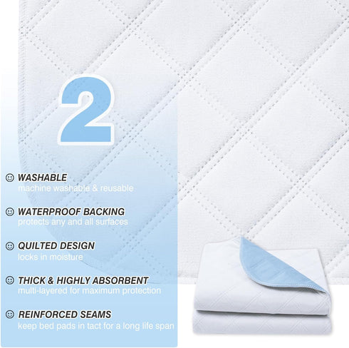 Washable Pee Pads for Dogs - Reusable Puppy Pads Pet Training Pads, Waterproof Dog Pee Pads Pet Pads for Dog Bed Mat, Super Absorbing Whelping Pad...