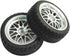 12mm Hub Wheel Rims Rubber Tires for RC 1/10 on-Road Touring Racing Car A for RC 1: 10 on-Road Racing car, Drift, Touring car (4pcs)...