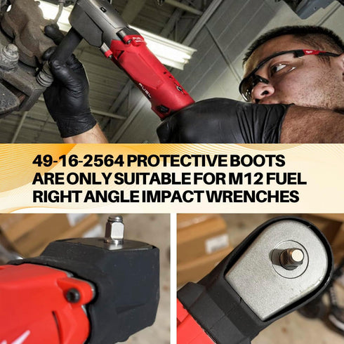 49-16-2564 Rubber Protective Boot - Durable Shield for Milwaukee Impact and Dust Protection of Power Tools 2564-20, 2565-20 and 2565P-20...