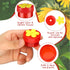 8 Packs Handheld Hummingbird Feeders Window Hummingbird Feeder with Perch Plastic Flower Finger Hummingbird Feeder Mini Hand Feeding Tools for Out...