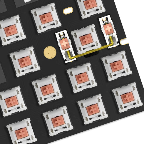 YIMAGUJRX Keyboard PCB Stabilizer Switch Teflon Film Keyboard Stabilizer Switch Pads 20Pcs, Stabilizer Steel Wire EVA Pads 12Pcs(Black...