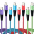 USB C to USB C Charger Cable 4-Pack 10ft Fast Charging USB C Cable, Nylon Braided 60W(5A) Type C to Type C Cable for Phone 15/15 Pro/15 Plus/15 Pr...