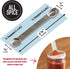 AllSpice Stainless Steel Double Sided Measuring Spoon- 1/2 Teaspoon and 1/4 Teaspoon...
