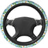 Cute White Daisy Steering Wheel Cover for Women Men Auto Car Wrap Cover Universal Neoprene Anti-Slip Car Wheel Protector Accessories 15 Inch Sweat...