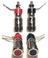 CESS Amplifier Terminal Connector Binding Post Push Quick Type -Binding Post Spring Loaded Press Subwoofer Basket Terminal (4 Pack)...