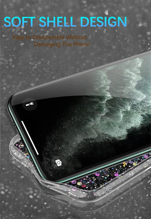 Compatible with Samsung A35 5G Case Clear Glitter Bling Cases for Women, Samsung Galaxy A35 5G Phone Case Silicone TPU Shockproof Protective Cover...