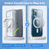 Magnetic Adapter Ring for Magsafe, Strong Adhesive Magnet Sticker Case Converter for iPhone 15/14 /13/12 Android, Metal Loop Conversion Kit for Ma...