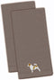Caroline's Treasures BB3407GYTWE Jack Russell Terrier Gray Embroidered Towel Set of 2 Decorative Bathroom Guest Hand Towel for Hand, Face, Tea, Di...
