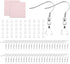 Stainless Steel Earring Hooks DIY Earring Making Kit, 50 Pcs Hypoallergenic Earring Hooks with 50 Pcs Clear Silicone Earring Backs and 2 Pcs Polis...