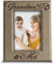 BELLA BUSTA- Grandma and Me Picture Frame- Grandma gifts- Gift for Grandparents-Engraved Leather Picture Frame- 5 x 7 Vertical(Grandma)...
