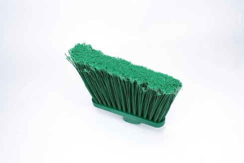 SPARTA Plastic Broom Head, Angled, Flagged for Small Debris Indoor, Outdoor, Home, Restaurant, Lobby, Office, 12 Inches, Green...