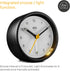 Braun Classic Analogue Alarm Clock with Snooze and Light, Quiet Quartz Movement, Crescendo Beep Alarm in Black and White, Model BC12BW....