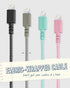 Smartish USB-C to Lightning Cable for iPhone 15/14 - Crown Joule - 6 Foot Universal Fast Fabric Wrapped Charging Cable - Apple MFi Certified for i...
