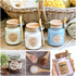 1Pcs 250ml/8.5oz Empty Clear Glass Jam Jar with Cork and Spoon Multipurpose Honey Candy Coffee Bath Salts Storage Canister Can Pot Tin Bottle Cont...