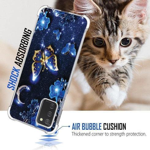 for Samsung Galaxy A03S,Galaxy A02S Case?PU soft rubber four corners reinforced anti-fall mobile phone case Cover for Samsung Galaxy A03S/Galaxy A...