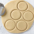 ALLTOP 5 Piece Round Biscuit Cutters with Handle, Stainless Steel Circle Cookie Cutter with Fluted Edge, Professional Baking Essential Tool for Pa...